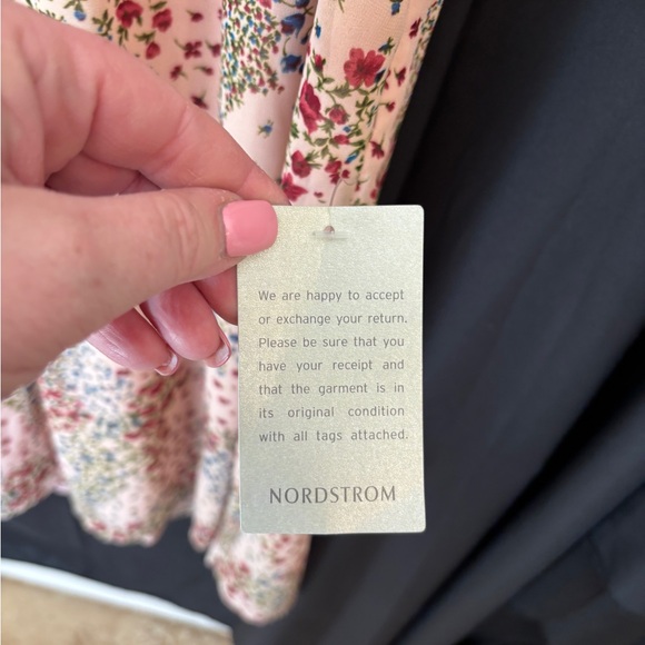 1901 Multicolor Pink Floral Lined Dress Women’s Medium New with Tags - Picture 7 of 7